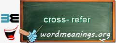 WordMeaning blackboard for cross-refer